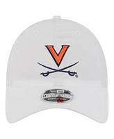 New Era Men's White Virginia Cavaliers Active Ripstop 9TWENTY Adjustable Hat
