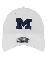New Era Men's White Michigan Wolverines Active Ripstop 9TWENTY Adjustable Hat