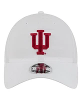 New Era Men's White Indiana Hoosiers Active Ripstop 9TWENTY Adjustable Hat