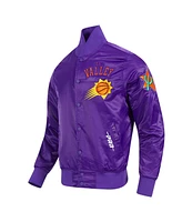Pro Standard Men's Purple Phoenix Suns 2024/25 City Edition Chenille Satin Full-Snap Jacket