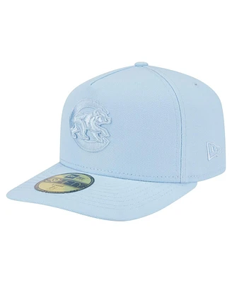 New Era Men's Light Blue Chicago Cubs Color Pack A-Frame 59FIFTY Fitted Hat
