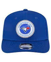 New Era Men's Royal Toronto Blue Jays Circle Patch 9SEVENTY Stretch-Snap Hat