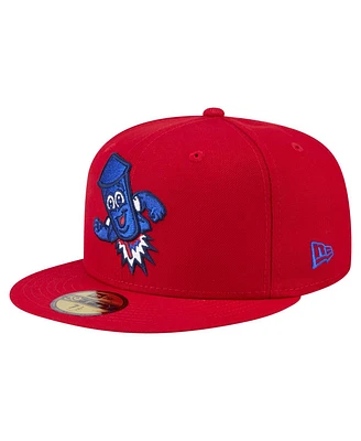 New Era Men's Red Worcester Sox Copa de la Diversion 59FIFTY Fitted Hat