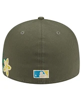 New Era Men's Olive Philadelphia Phillies Tonal Florals 59FIFTY Fitted Hat