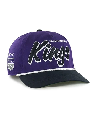 '47 Brand Men's Purple/Black Sacramento Kings Drop Shadow Rope Hitch Adjustable Hat