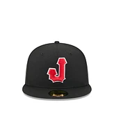 New Era Men's Black Jacksonville Jumbo Shrimp Theme Nights 59FIFTY Fitted Hat