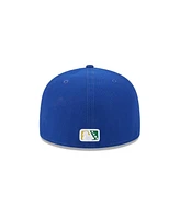 New Era Men's Blue Charleston RiverDogs Theme Nights 59FIFTY Fitted Hat