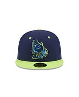 New Era Men's Navy Bowling Green Hot Rods Theme Nights 59FIFTY Fitted Hat