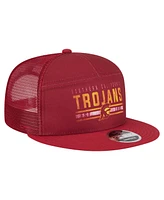 New Era Men's Cardinal Usc Trojans Split Panel 9FIFTY Snapback Trucker Hat