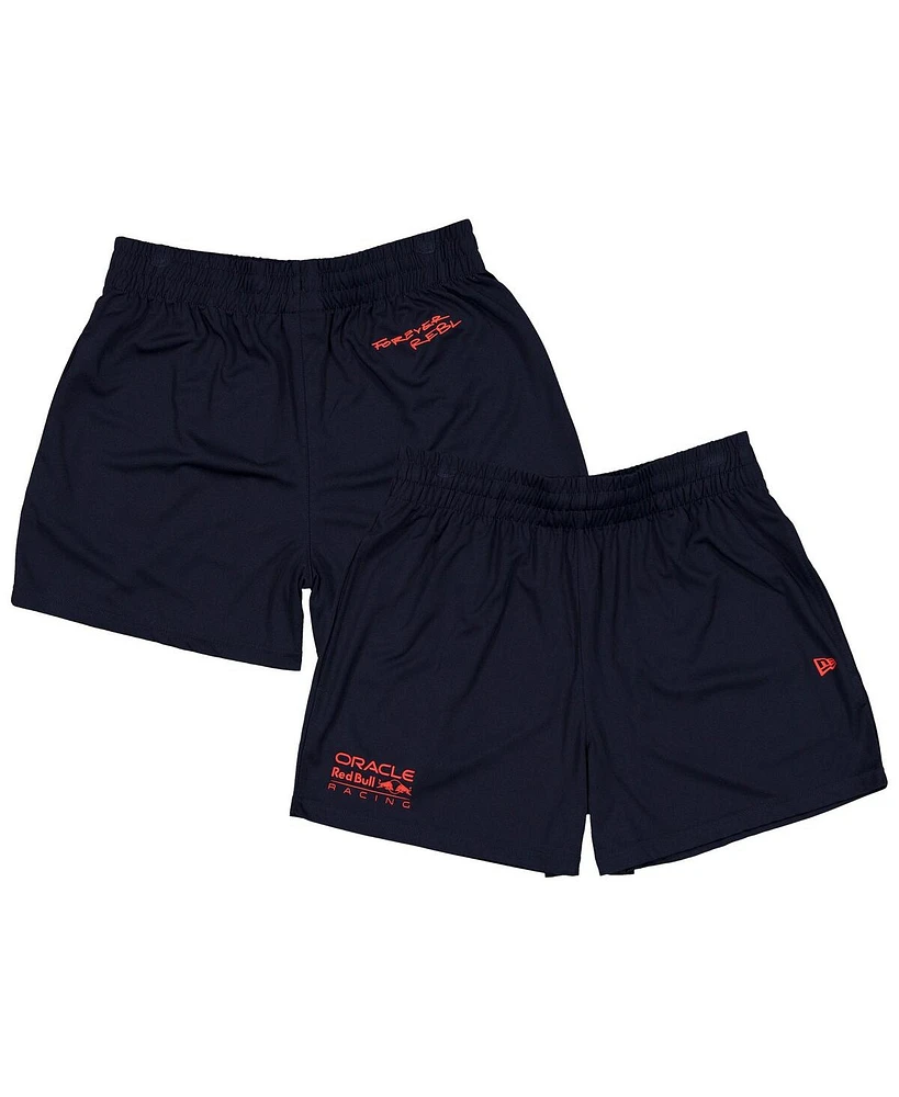 New Era Men's Navy Red Bull Racing Graphic Soccer Shorts