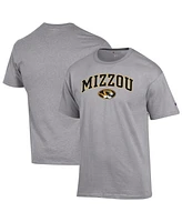 Champion Men's Heather Gray Missouri Tigers Arch Over Logo T-Shirt