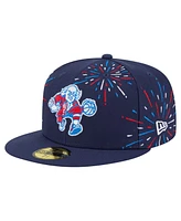 New Era Men's Navy Philadelphia 76ers Americana Fireworks 59FIFTY Fitted Hat