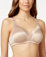 Bali Double Support Tailored Wireless Lace Up Front Bra 3820