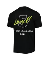 Round21 Men's and Women's Paige Bueckers Black Dallas Wings 2025 Wnba Draft Name Number T-Shirt