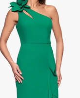 Xscape Women's Asymmetrical Ruffled High-Low Dress