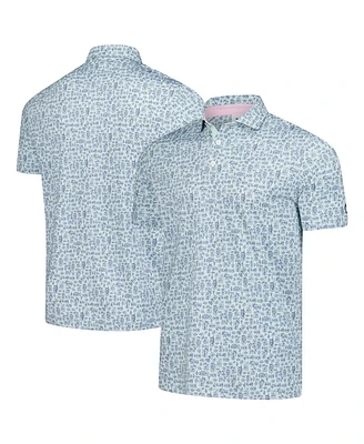 Puma Men's Light Blue Arnold Palmer Mattr Sketch Polo Shirt