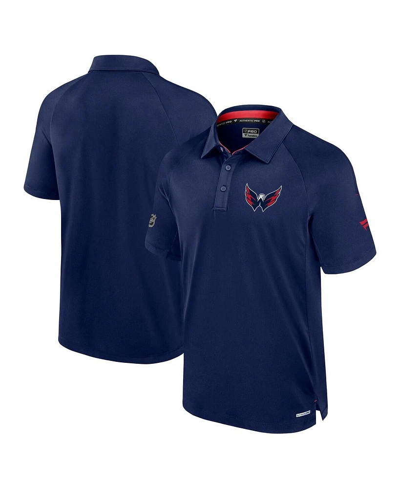 Fanatics Men's Navy Washington Capitals Authentic Pro Rink Polo Shirt