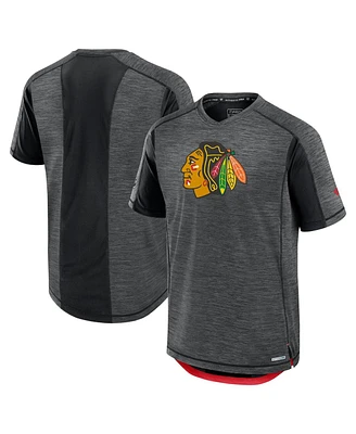 Fanatics Men's Black Chicago Blackhawks Authentic Pro Rink Tech T-Shirt