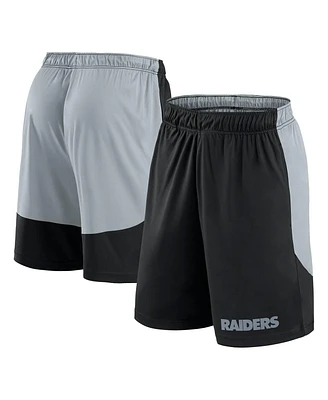 Fanatics Men's Black/Silver Las Vegas Raiders Launch Shorts