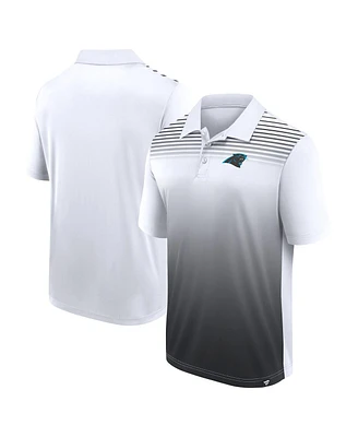 Logo Athletic Men's White/Black Carolina Panthers Sandlot Game Polo Shirt