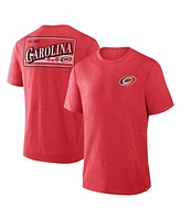 Fanatics Men's Heather Red Carolina Hurricanes Fan Lanes Tri-Blend T-Shirt