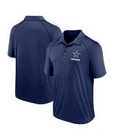 Logo Athletic Men's Heather Navy Dallas Cowboys Making Waves Raglan Polo Shirt