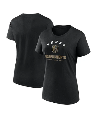 Logo Athletic Women's Black Vegas Golden Knights Unrivaled T-Shirt