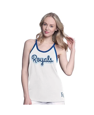 G-iii 4Her by Carl Banks Women's White Kansas City Royals Curveball Tank Top