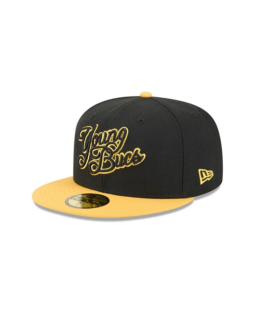 New Era Men's Black Indianapolis Indians Theme Nights 59FIFTY Fitted Hat