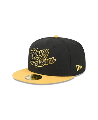 New Era Men's Black Indianapolis Indians Theme Nights 59FIFTY Fitted Hat