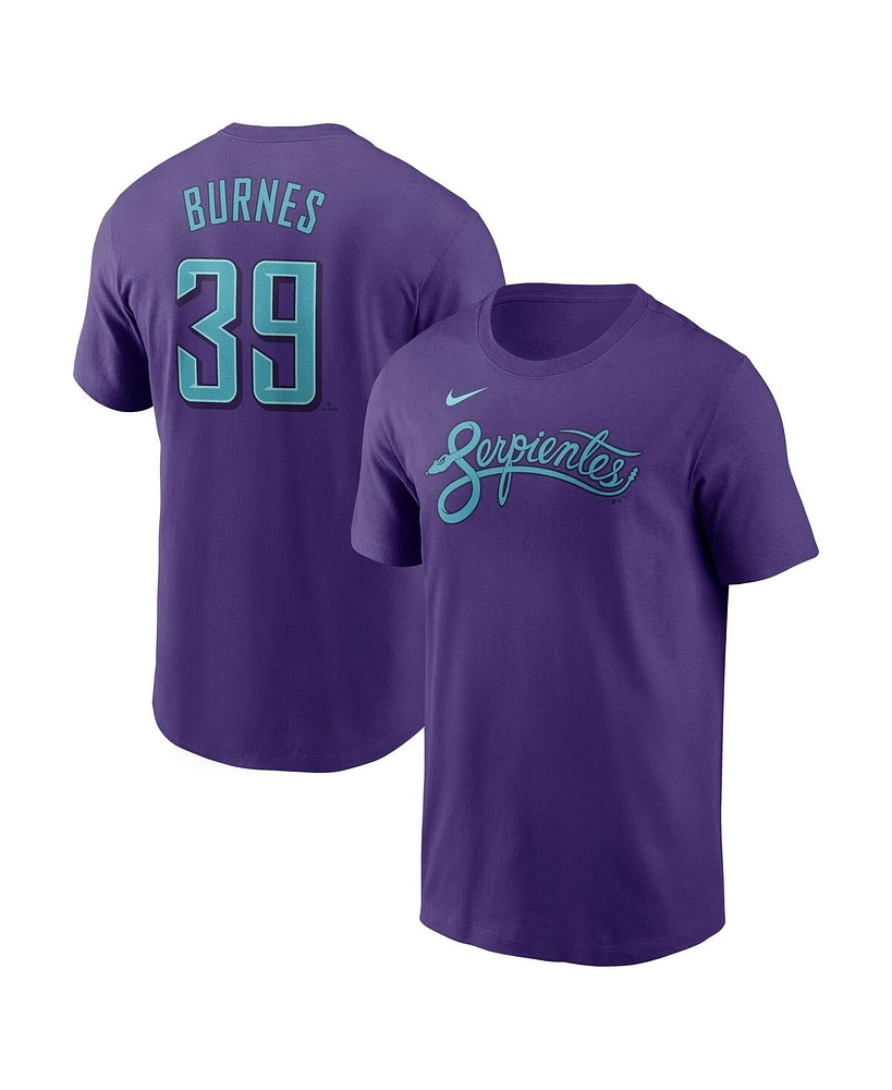 Nike Men's Corbin Burnes Purple Arizona Diamondbacks 2025 City Connect Fuse Name Number T-Shirt