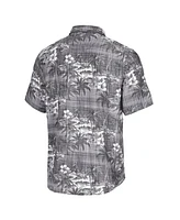 Tommy Bahama Men's Black Miami Dolphins Coconut Point Isla Palmetta Camp Button-Up Shirt