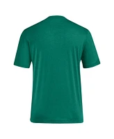 Adidas Men's Green Miami Hurricanes Locker Swish Tri-Blend T-Shirt