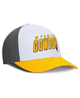 Top of the World Men's White/Gold Wyoming Cowboys Swipe Adjustable Hat