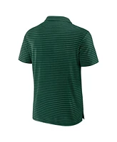 Fanatics Men's Green Miami Hurricanes Victory Calls Stripe Polo Shirt
