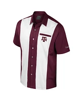 Colosseum Men's Maroon Texas A&M Aggies Strike Bowling Button-Up Shirt
