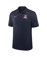 Nike Men's Navy Arizona Wildcats 2025 Early Season Coaches Sideline Victory Stripe Performance Polo Shirt