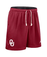 Jordan Men's Crimson/Charcoal Oklahoma Sooners 2025 Sideline Reversible Performance Shorts