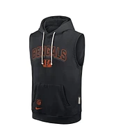 Nike Men's Black Cincinnati Bengals Sideline Performance Sleeveless Pullover Hoodie