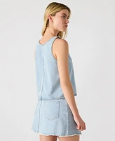 Steve Madden Women's Sleeveless V-Neck Elia Top