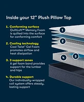 Serta Dream Haven 12" Plush Pillow Top Mattress in a Box