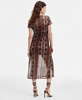 Steve Madden Women's Nola Printed Round-Neck Dress