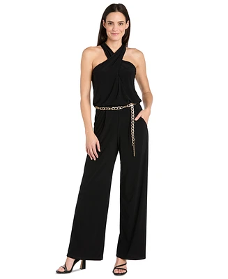 R & M Richards Women's Halter Jumpsuit