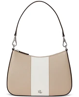 Lauren Ralph Lauren Two-Tone Leather Small Danni Shoulder Bag