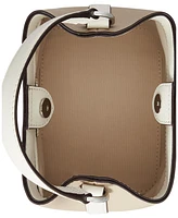 Lauren Ralph Lauren Two-Tone Leather Small Reese Bucket Bag
