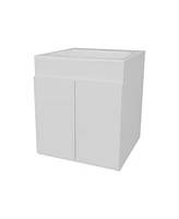 Shoshoni Bathroom Vanity with two Doors, White