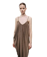 Nocturne Women's Draped Detailed Flowy Maxi Dress