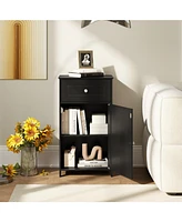 Slim Bathroom Storage Cabinet – Drawer, Single Door & Adjustable Shelf