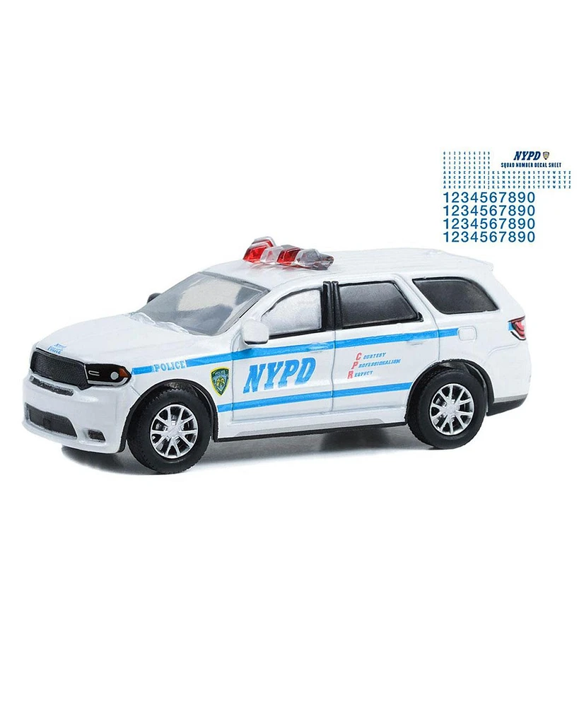 1/64 2019 Nypd Dodge Durango with Squad Number Decal Sheet Hobby