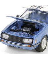 1/64 1967 Mustang Ghia Coupe with Ski Roof Rack Blue Greenlight Hobby 30510